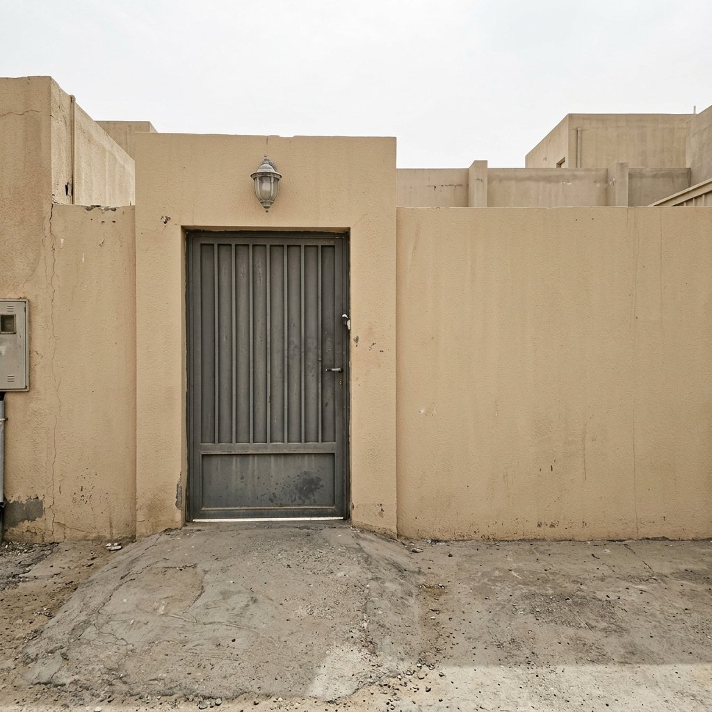 مدخل فيلا عادي بدون تنسيق